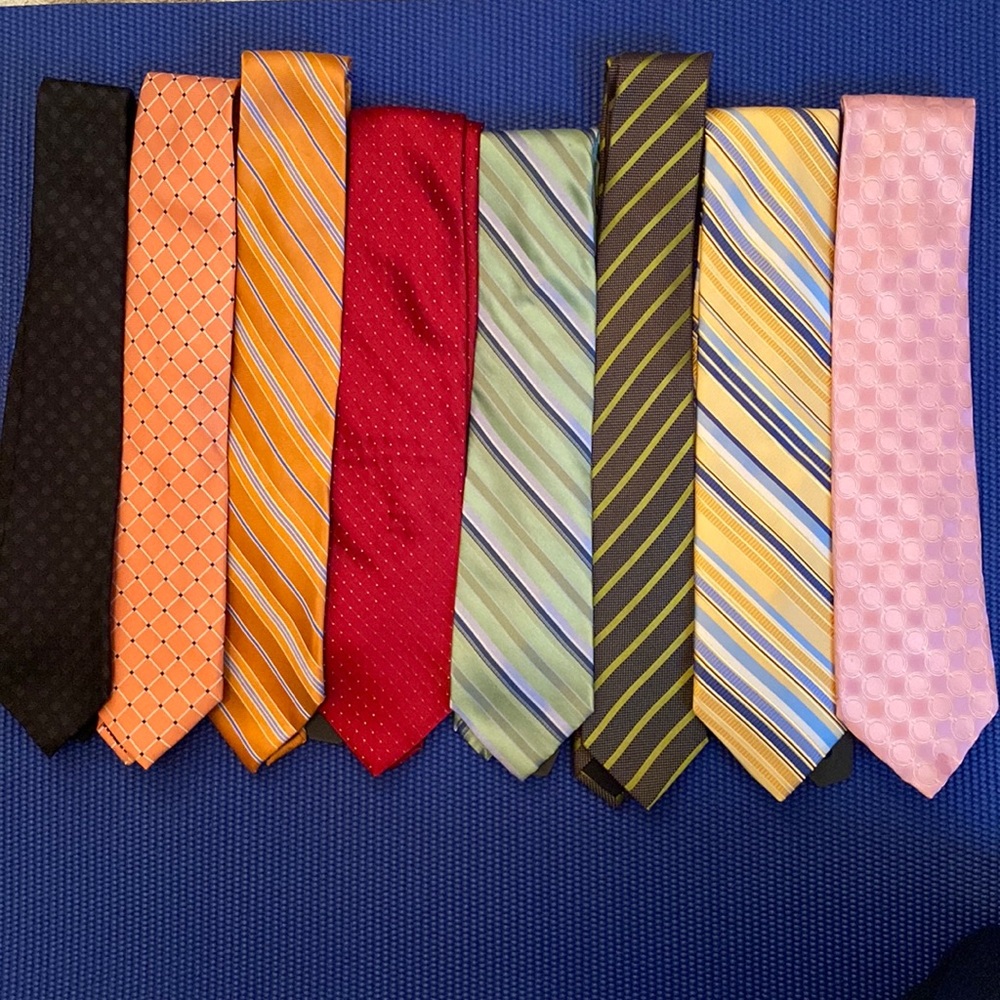 Mens Tie Collection Set of 8